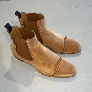 CHRISTIAN LOUBOUTIN CLOO CROSTA SPIKE CHELSEA BOOT SZ 46